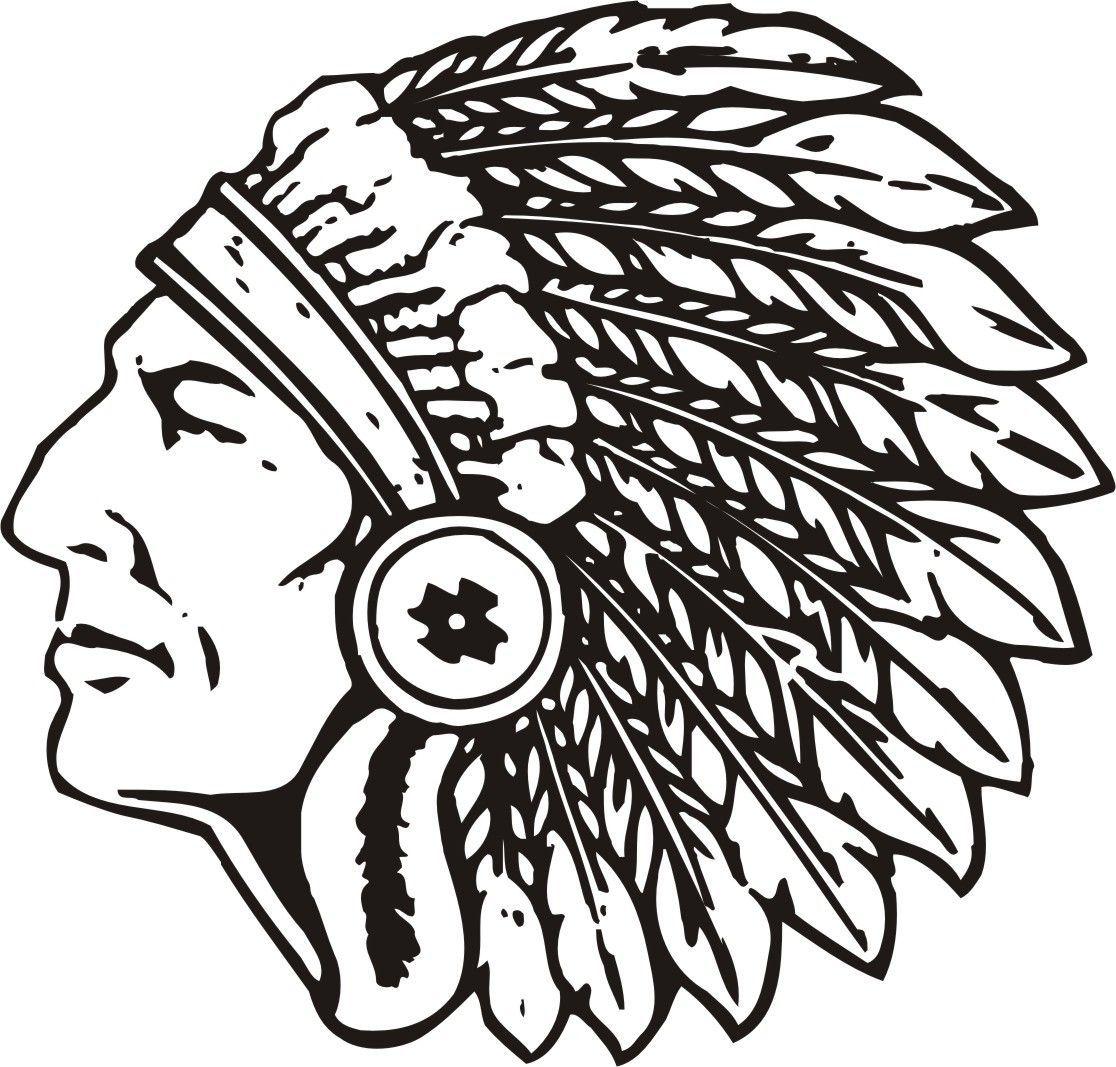 Black and Red Indians Logo - High School Indian Mascot Clipart - Clipart Kid | Craft Ideas ...