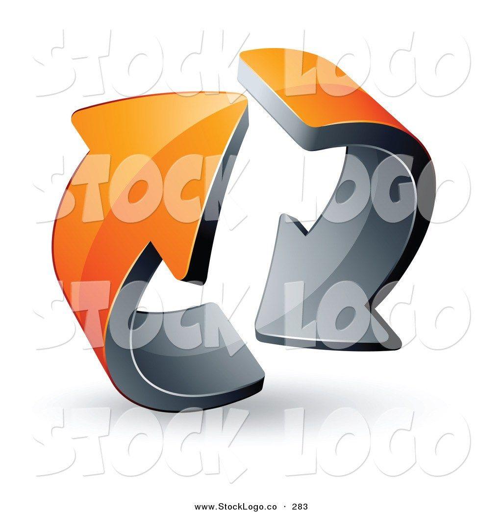 Two Silver Arrows Logo - Two Silver Arrows Pointing Logo
