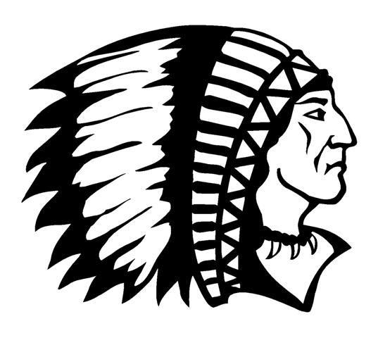 Black and Red Indians Logo - Indian Chief 6 Decal Sticker