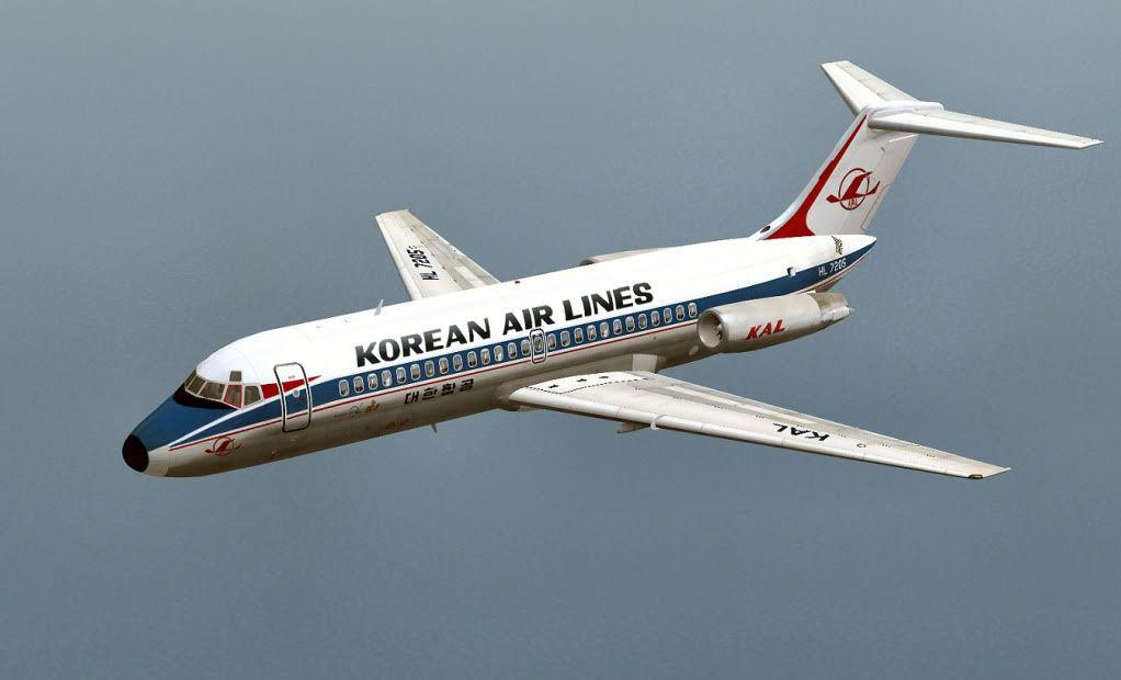 Old Korean Air Logo - Korean Air Lines DC-9-10 old colours | HJG Message Boards