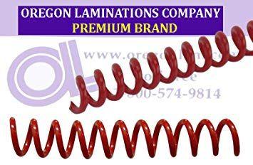 Red Spiral Company Logo - Amazon.com: Spiral Coil Binding Spines 8mm (5/16 x 12) 4:1 [pk of ...