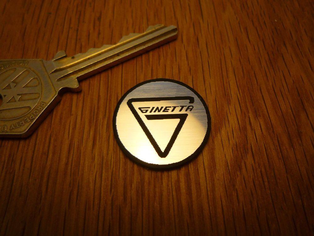 Ginetta Logo - Ginetta Logo Circular Laser Cut Self Adhesive Car Badge. 25mm.