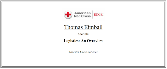 White with Red Cross Logistics Logo - Thomas Quick Kimball WA8UNS Blog : American Red Cross Bulk ...