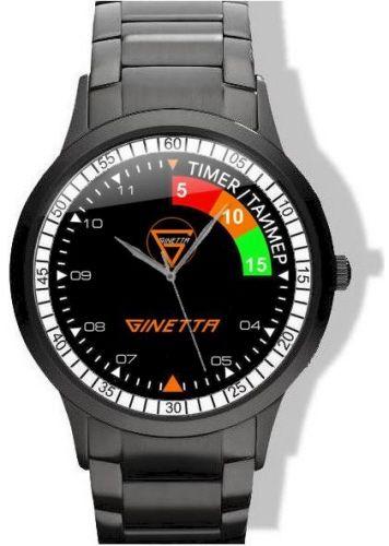 Ginetta Logo - Ginetta Logo Black Steel Watch