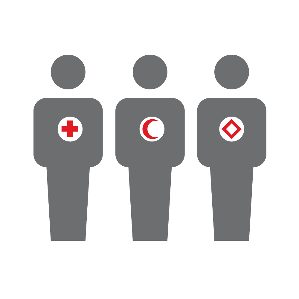 White with Red Cross Logistics Logo - International Services. American Red Cross