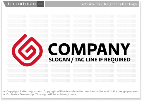 Red Spiral Company Logo - Letter G Logos