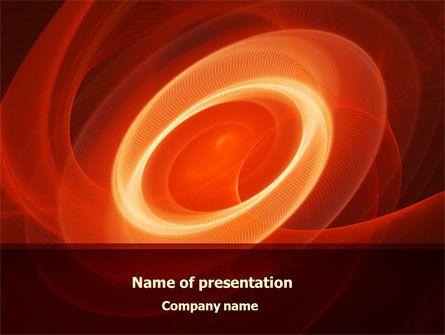 Red Spiral Company Logo - Red Spiral PowerPoint Template, Background