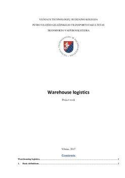 White with Red Cross Logistics Logo - Warehouse logistics Project work