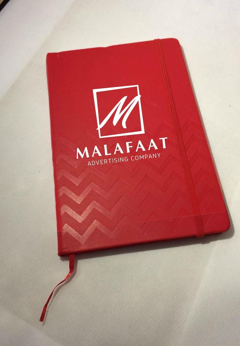 Red Spiral Company Logo - Customized Note books in Egypt, Engraved notebook with Logo 2019