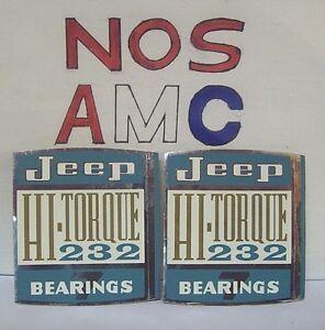 Old Jeep Logo - AMC AMERICAN MOTORS NOS TWO(2) OLD STYLE JEEP LOGO 232 HI T0RQUE