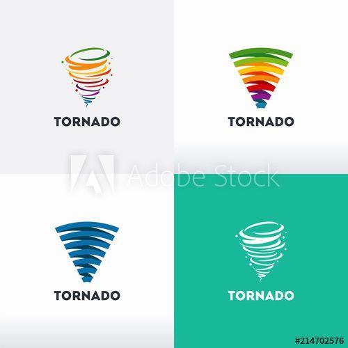 Hurricane Logo - Set of Tornado logo symbol isolated, Abstract Hurricane Logo Symbol