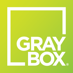 Green and Gray Box Logo - Portland Web Design & Web Development. We are GRAYBOX