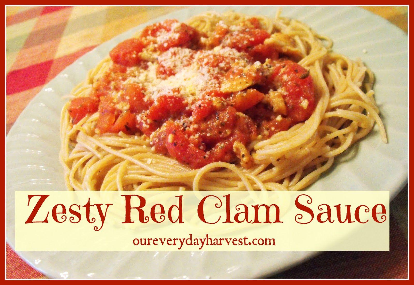 Yellow and Red Clam Logo - Zesty Red Clam Sauce | Our Everyday Harvest