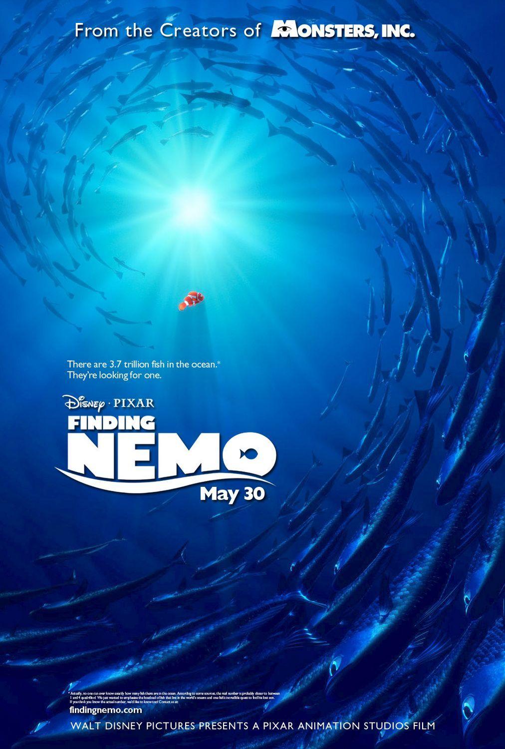 Disney Pixar Finding Nemo Logo - Finding Nemo logo and posters - Fonts In Use