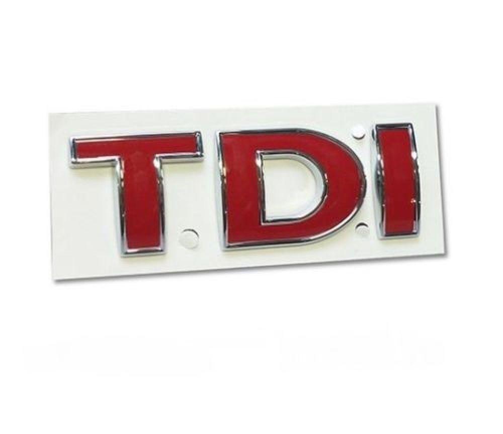 Volkswagen TDI Logo - Original VW TDI rear logo badge Golf 4 Bora Passat Sharan T5 ...