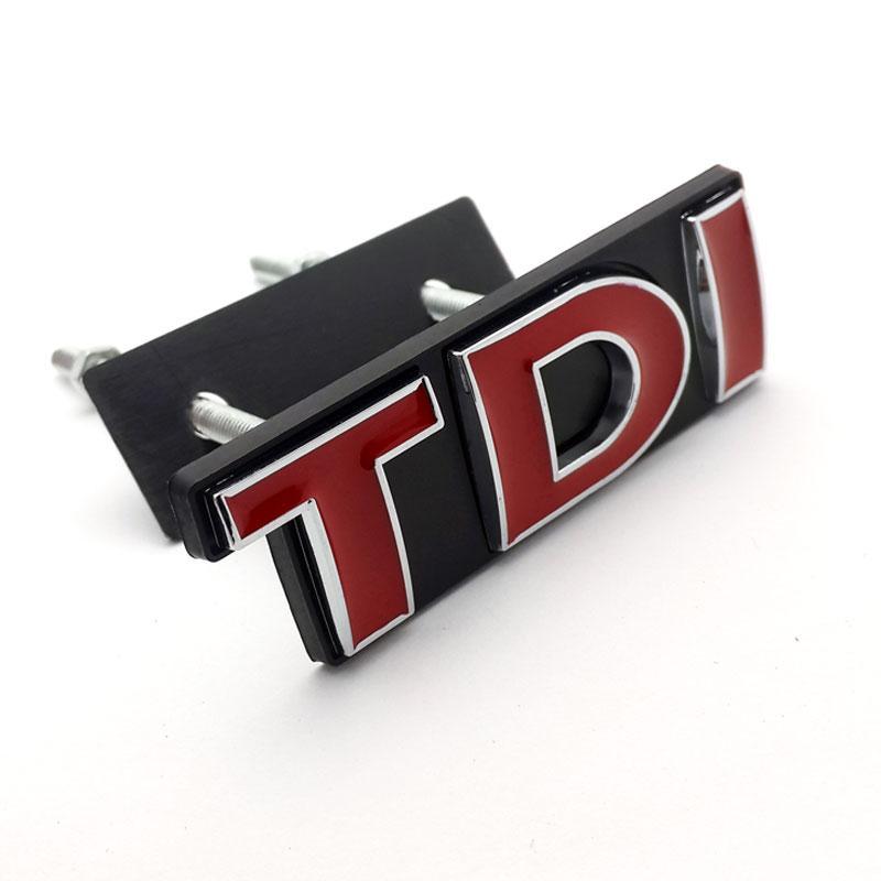 Volkswagen TDI Logo - 3D RED TDI Front Grill Emblem Badge SPORT EDITION For Volkswagen ...