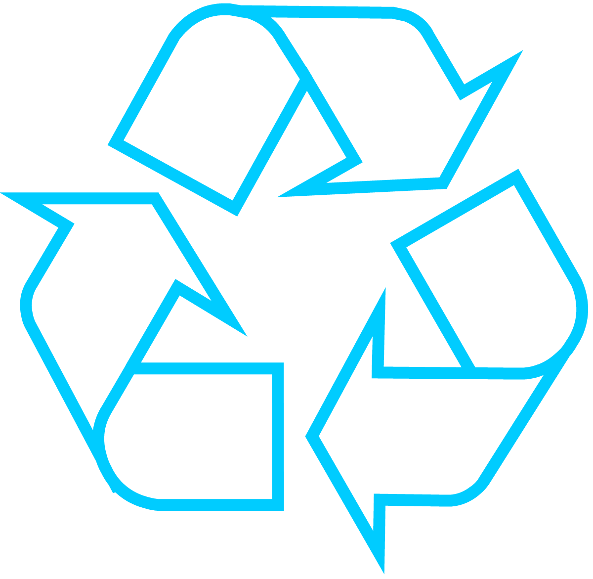Blue and Light Blue Logo - Recycling Symbol - Download the Original Recycle Logo