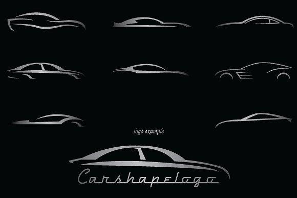 Creative Car Logo - Car Shapes For Logos Shapes for Graphic Design Creative Market