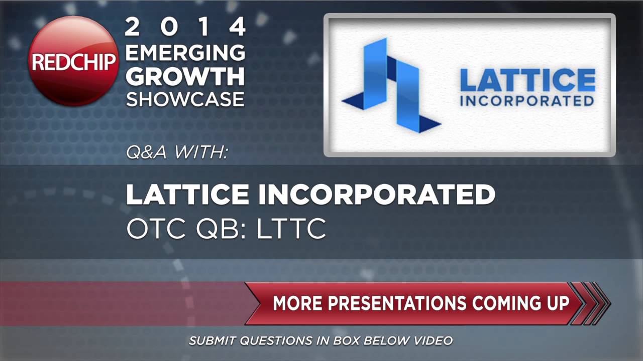 Lattice Inc Logo - Lattice, Inc. (OTC QB: LTTC): RedChip Emerging Growth Showcase