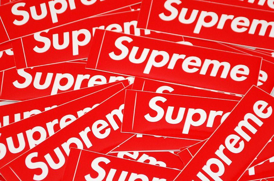 Supremem Brand Logo - BLEECKER: Supreme Supreme Box Logo Sticker 3 p PACK SET box logo