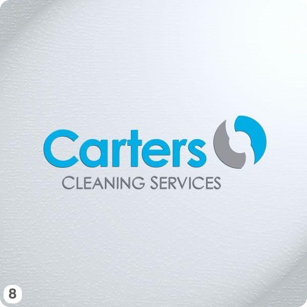 Blue and Light Blue Logo - Cheshire based Carters Cleaning Services New Logo Design
