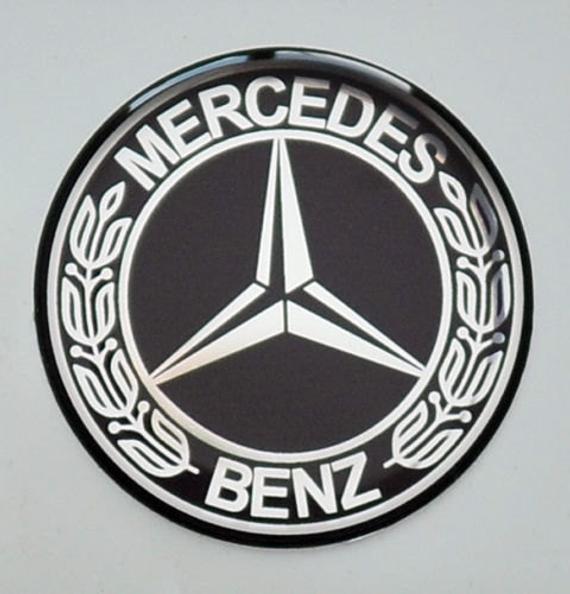 Vintage Mercedes-Benz Logo - 2 pcs x MERCEDES BENZ Vintage logo. Domed 3D Stickers/Decals. | Etsy
