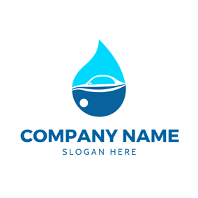 Light Blue Company Logo - Free Oil Logo Designs | DesignEvo Logo Maker