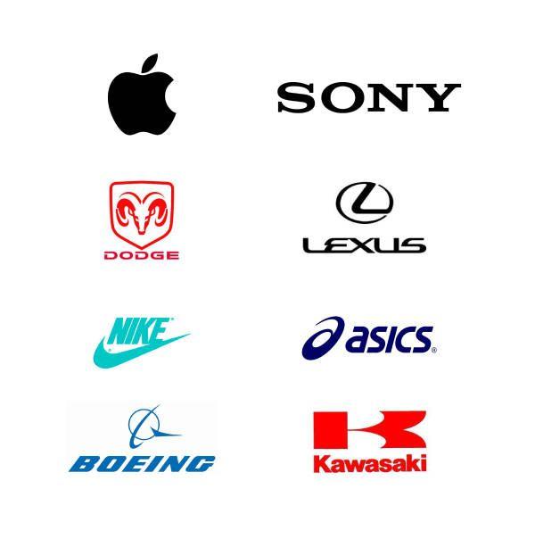 Japan Company Logo - American company Logo tendency graph, Japanese company Logo trend ...