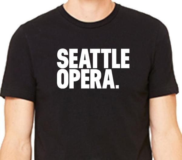 Seattle Opera Logo - Seattle Opera Logo Unisex T-Shirt (Blue & Black) – Amusements Gift Shop