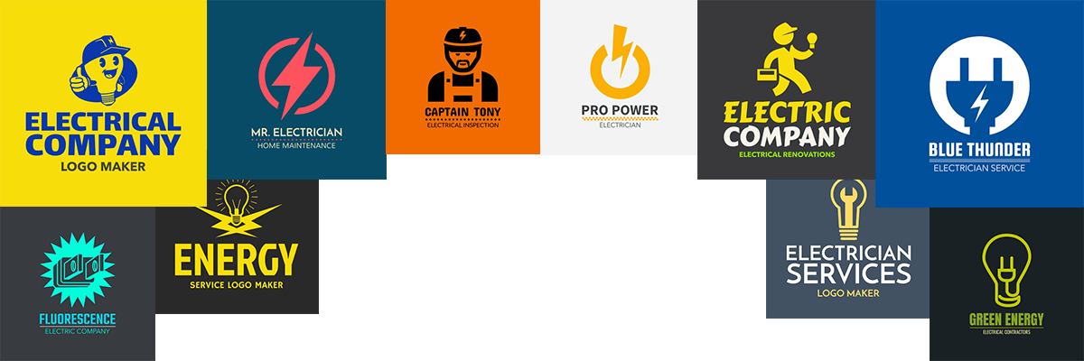 Light Blue Company Logo - Light Up Your Business with These Electrician Logos - Placeit Blog