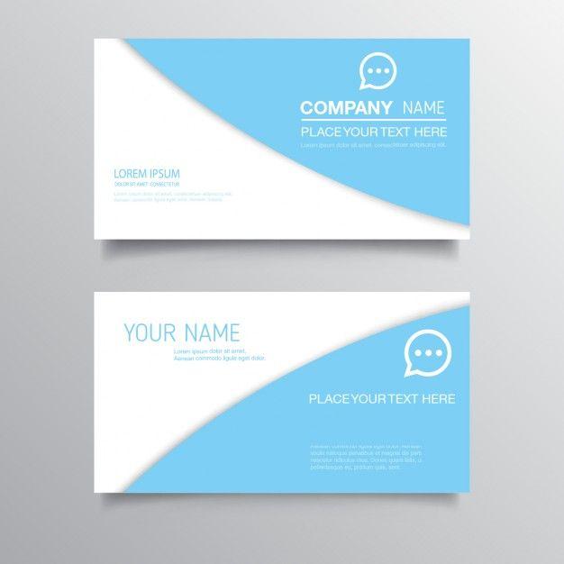 Light Blue Company Logo - Light blue business cards Vector