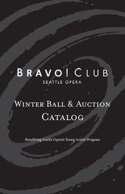 Seattle Opera Logo - Winter Ball & Auction Catalog