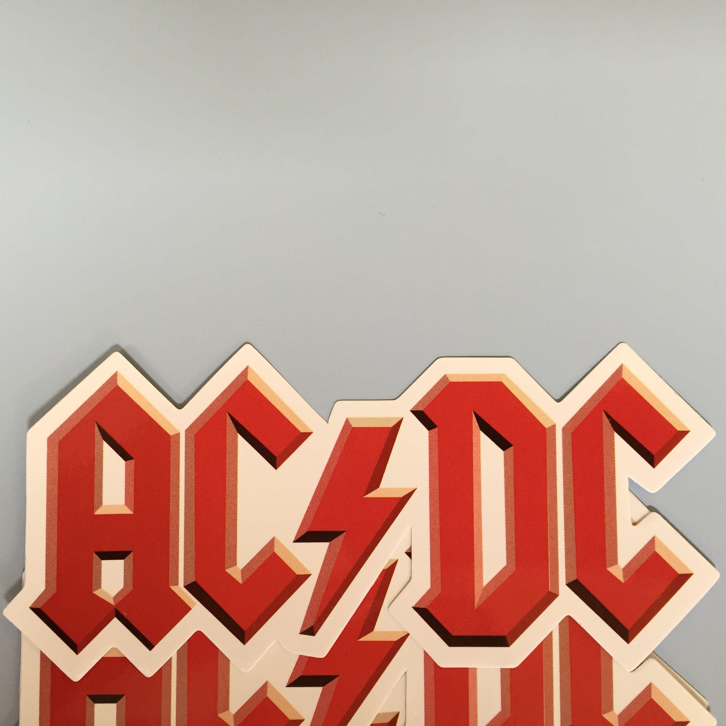 Dope Band Logo - AC/DC Australian hard rock band Logo, Width 12 cm decal sticker ...