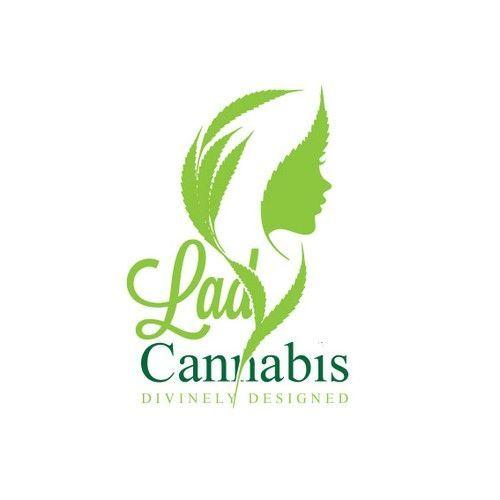 Skin Cream Logo - Lady Cannabis Skin Care Logo Design - Marijuana Skin Cream Logo ...