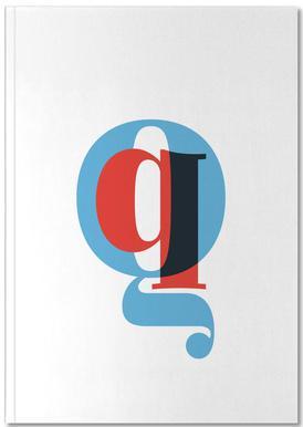 Red and Green Q Logo - Cyan/Red Q as Canvas Print by JUNIQE | JUNIQE UK
