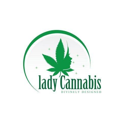 Skin Cream Logo - Lady Cannabis Skin Care Logo Design Skin Cream Logo