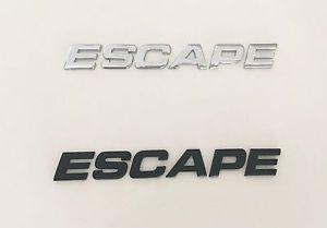 Escape Letter Logo - ESCAPE Black/chrome 3D Emblem Badge Letter Number logo car hood ...