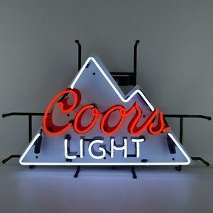 Silver Bullet Coors Light Mountain Logo - Coors Light Neon Sign Rocky Mountain Miller Coors NFL Beer silver ...
