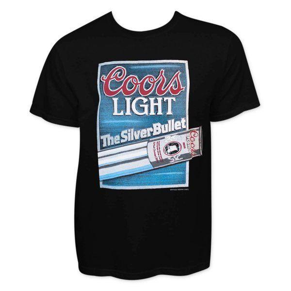 Silver Bullet Coors Light Mountain Logo - Shop Coors Light Silver Bullet Tee Shirt Shipping On Orders