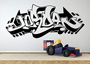 Graffiti Jordan Logo - Amazon.com: Wall Room Decor Art Vinyl Sticker Mural Decal Jordan ...