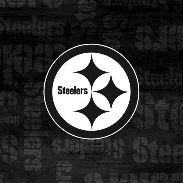 Black and White Pittsburgh Logo - Pittsburgh Steelers Black & White Echo Show Skin | NFL