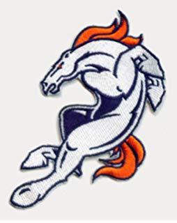 NFL Broncos Logo - Amazon.com: Denver Broncos Logo NFL Iron on Patches 4.5 inch Set of ...
