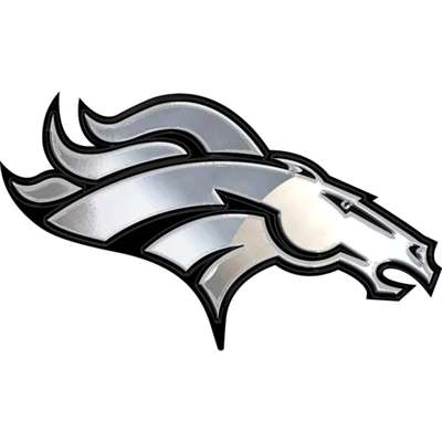 NFL Broncos Logo - Denver Broncos Chrome Auto Emblem
