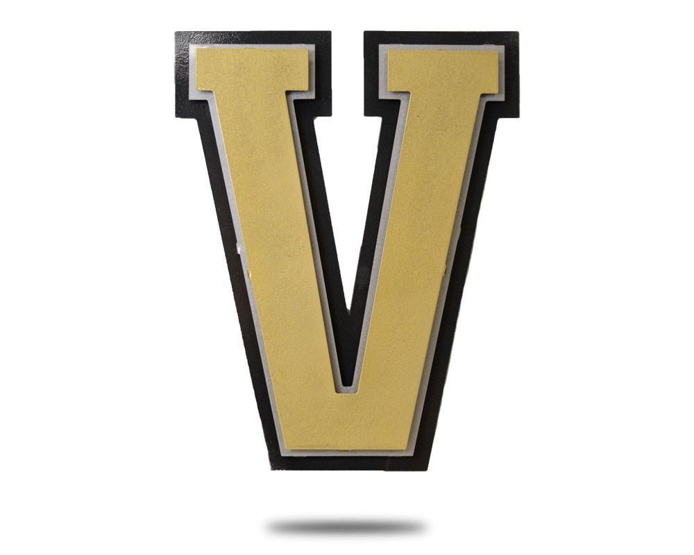 Vanderbilt University Logo - Vanderbilt University V 3 Layer Steel Wall Decor Head Art