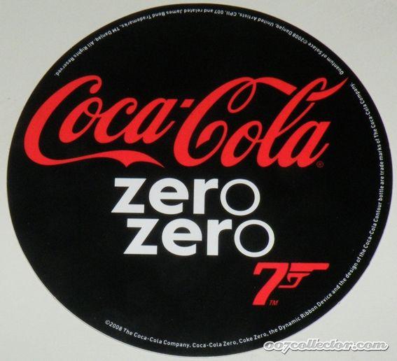 Coca-Cola Zero Logo - 007collector.com | STICKER – COCA COLA “ZERO ZERO 7”