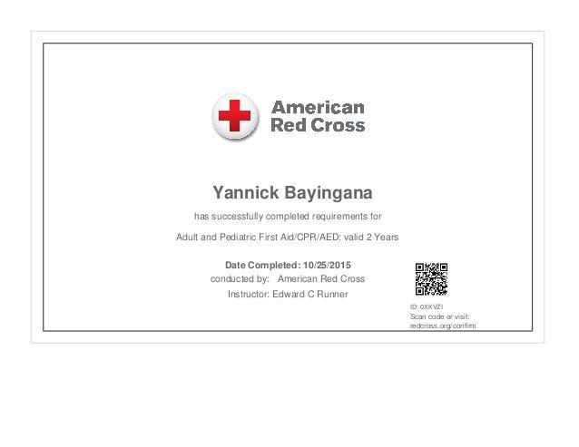 CPR American Red Cross Logo - American Red Cross Adult and Pediatric First Aid, CPR, AED Certificate