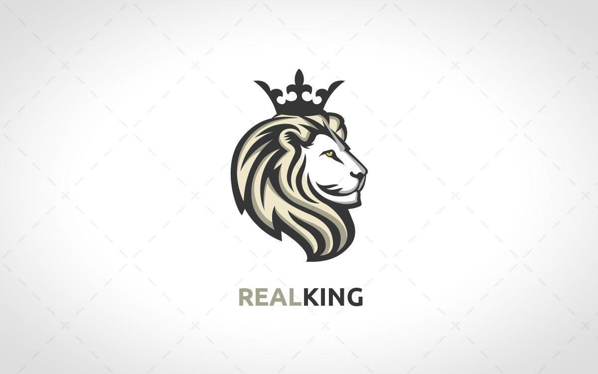 Royal Lion Logo - Majestic Royal Lion Head Logo