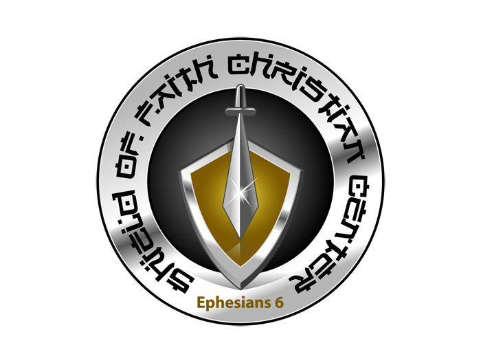 Shield of Faith Logo - Shield of faith symbol. A very different church logo for a christian