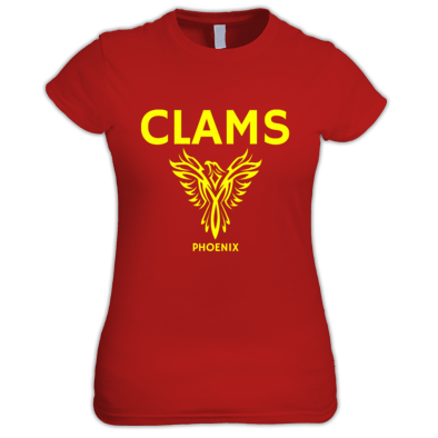Yellow and Red Clam Logo - Clams at Dizzyjam