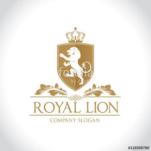 Royal Lion Logo - Royal Lion logo, hotel logo, luxury brand logo template.